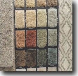 Carpet Sample Rack at a Home Improvement Warehouse - Carpet Professor